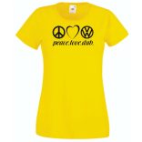 Peace Love Dub (VW) női rövid ujjú póló