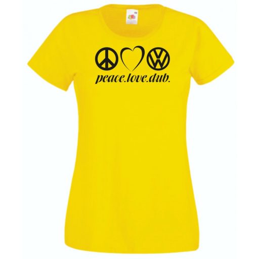 Peace Love Dub (VW) női rövid ujjú póló