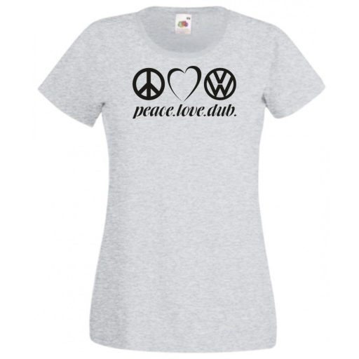 Peace Love Dub (VW) női rövid ujjú póló