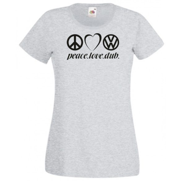 Peace Love Dub (VW) női rövid ujjú póló