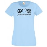 Peace Love Dub (VW) női rövid ujjú póló