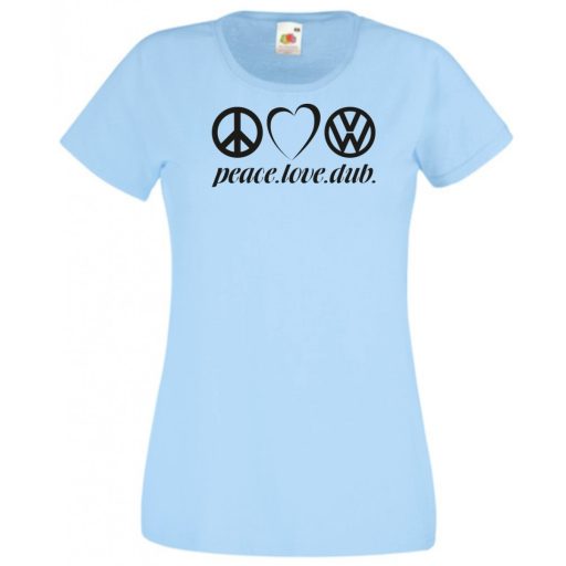 Peace Love Dub (VW) női rövid ujjú póló