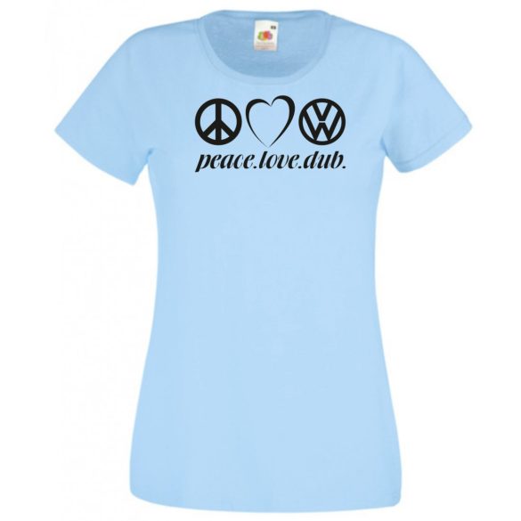 Peace Love Dub (VW) női rövid ujjú póló