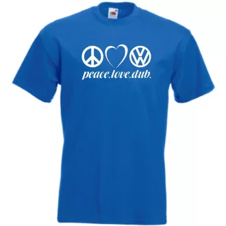 Peace Love Dub (VW) férfi rövid ujjú póló