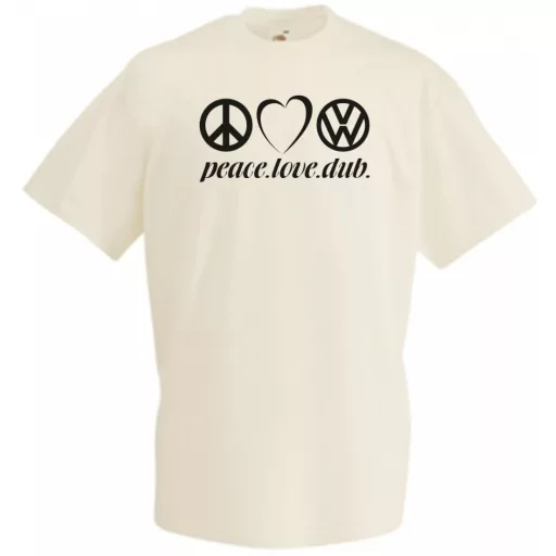 Peace Love Dub (VW) férfi rövid ujjú póló