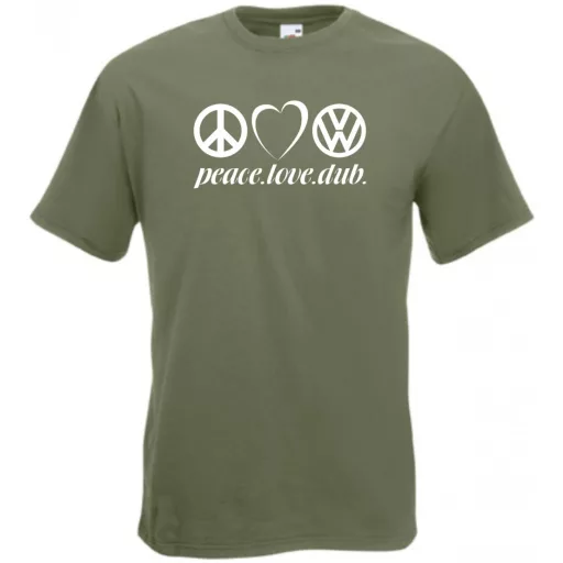 Peace Love Dub (VW) férfi rövid ujjú póló