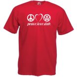 Peace Love Dub (VW) férfi rövid ujjú póló