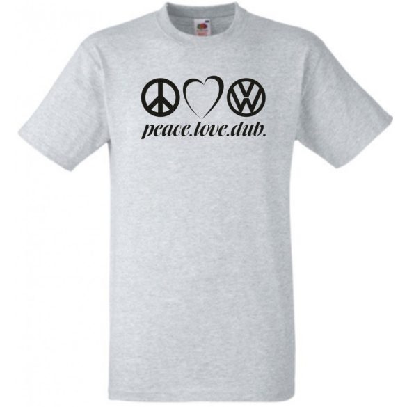 Peace Love Dub (VW) férfi rövid ujjú póló