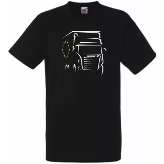 EU Scania férfi rövid ujjú póló