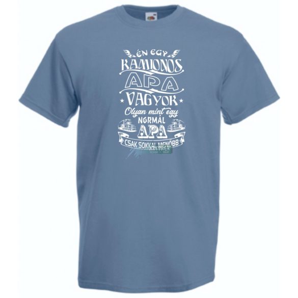 Kamionos apa férfi rövid ujjú póló
