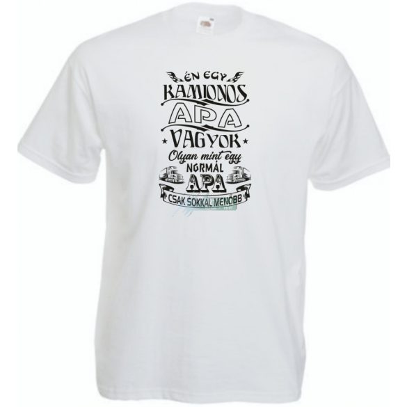 Kamionos apa férfi rövid ujjú póló