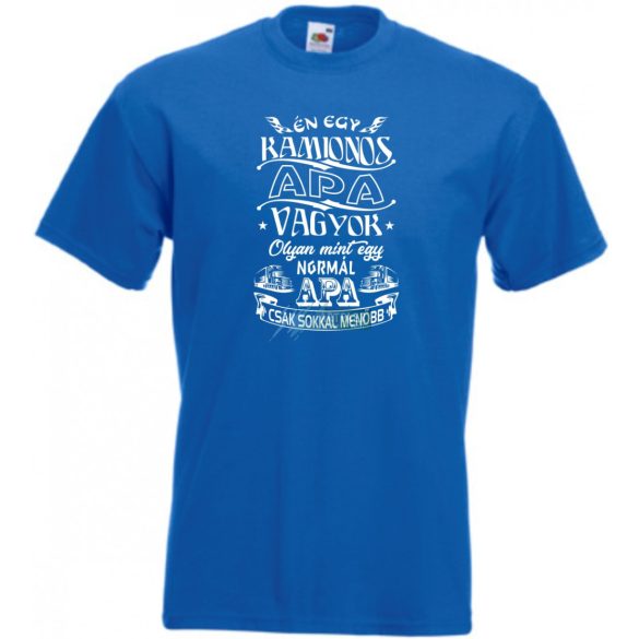Kamionos apa férfi rövid ujjú póló