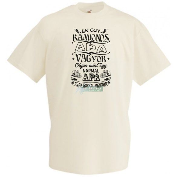 Kamionos apa férfi rövid ujjú póló