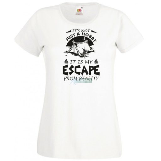Kempingezés - Ez nem csak hobby - angol női rövid ujjú póló