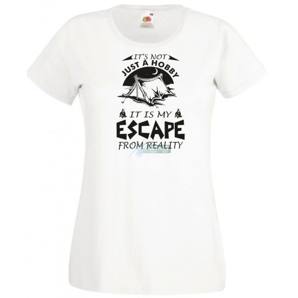 Kempingezés - Ez nem csak hobby - angol női rövid ujjú póló