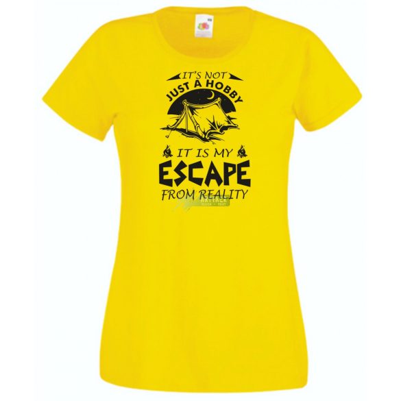 Kempingezés - Ez nem csak hobby - angol női rövid ujjú póló