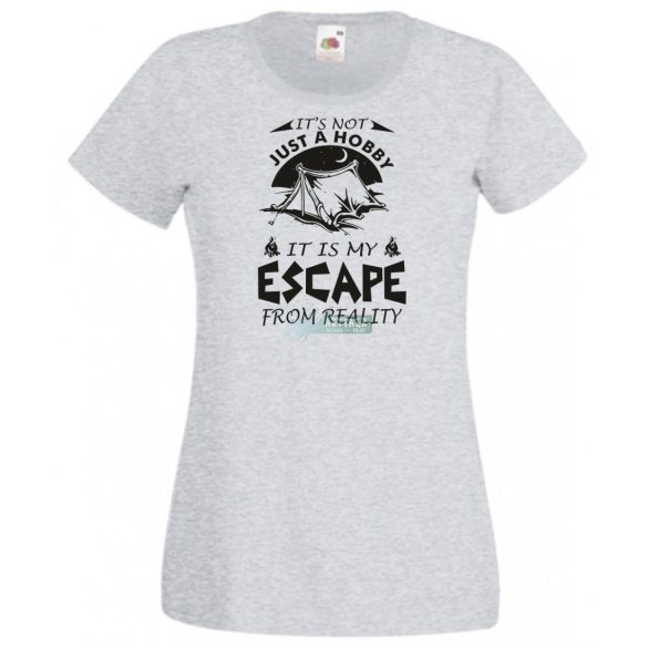 Kempingezés - Ez nem csak hobby - angol női rövid ujjú póló