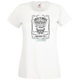 Humor Jack Daniels vs Guns and Roses női rövid ujjú póló