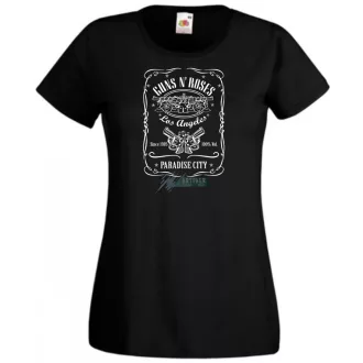   Humor Jack Daniels vs Guns and Roses női rövid ujjú póló