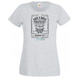 Humor Jack Daniels vs Guns and Roses női rövid ujjú póló