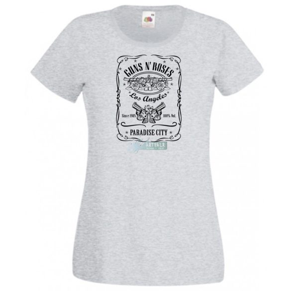 Humor Jack Daniels vs Guns and Roses női rövid ujjú póló