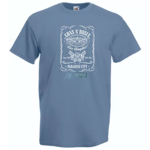 Humor Jack Daniels vs Guns and Roses férfi rövid ujjú póló