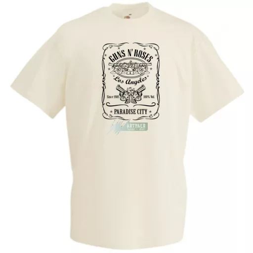 Humor Jack Daniels vs Guns and Roses férfi rövid ujjú póló