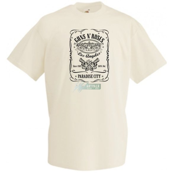 Humor Jack Daniels vs Guns and Roses férfi rövid ujjú póló