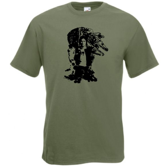 Han Solo férfi rövid ujjú póló