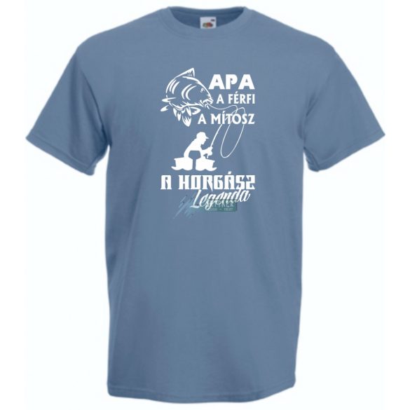 Apa a horgász legenda férfi rövid ujjú póló