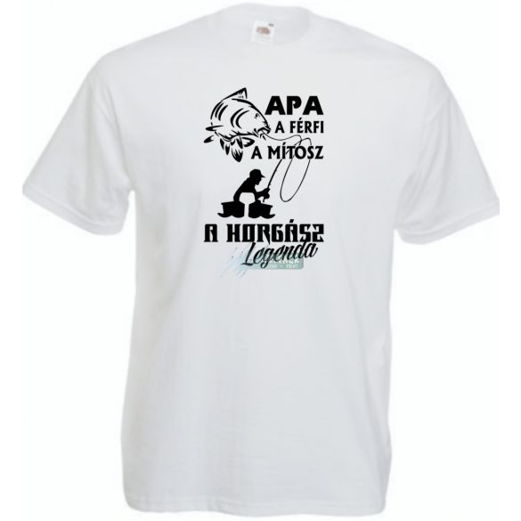 Apa a horgász legenda férfi rövid ujjú póló