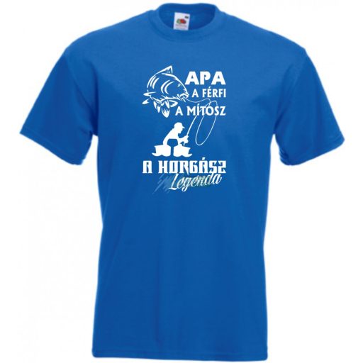 Apa a horgász legenda férfi rövid ujjú póló
