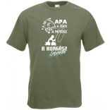 Apa a horgász legenda férfi rövid ujjú póló