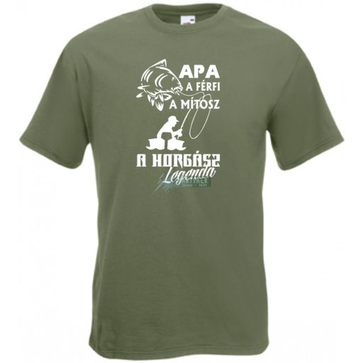 Apa a horgász legenda férfi rövid ujjú póló