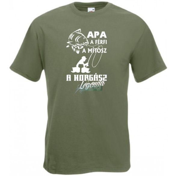 Apa a horgász legenda férfi rövid ujjú póló