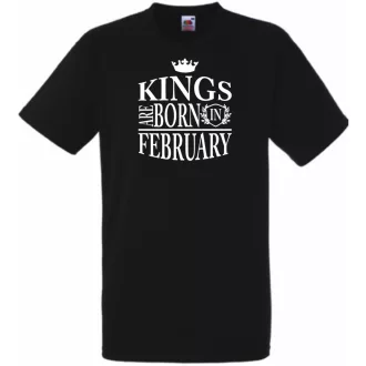 A Király születése - Február férfi rövid ujjú póló
