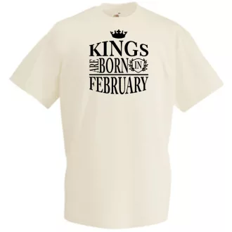 A Király születése - Február férfi rövid ujjú póló