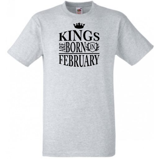 A Király születése - Február férfi rövid ujjú póló
