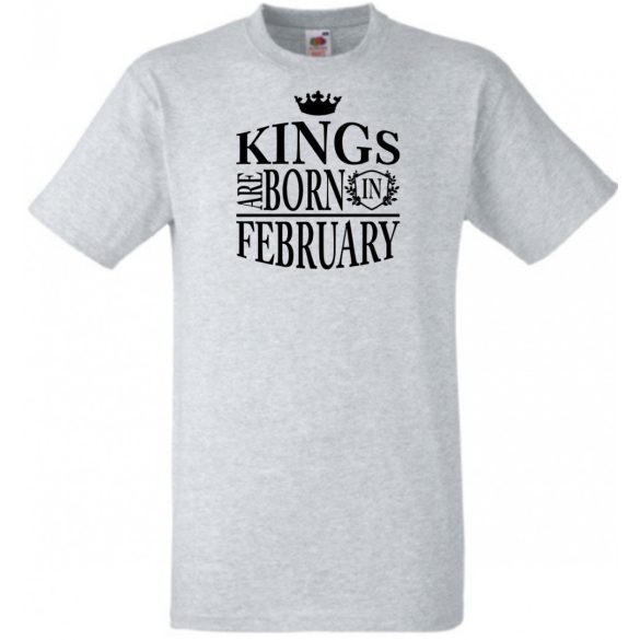 A Király születése - Február férfi rövid ujjú póló