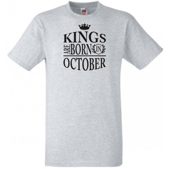 A Király születése - Október férfi rövid ujjú póló