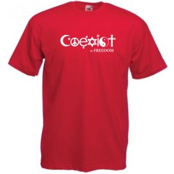 Coexist - Együtt szabadon férfi rövid ujjú póló