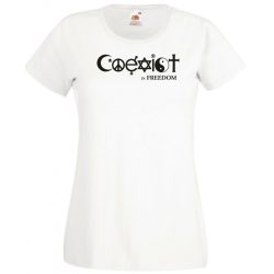 Coexist - Együtt szabadon női rövid ujjú póló