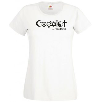 Coexist - Együtt szabadon női rövid ujjú póló