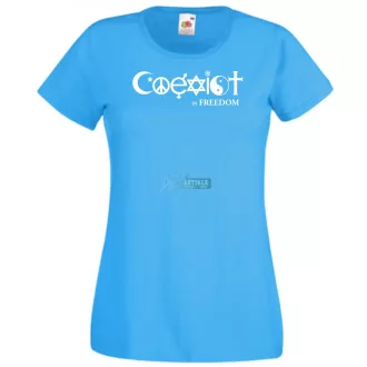 Coexist - Együtt szabadon női rövid ujjú póló