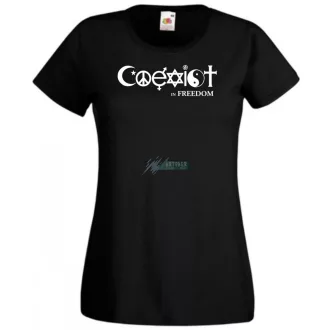 Coexist - Együtt szabadon női rövid ujjú póló