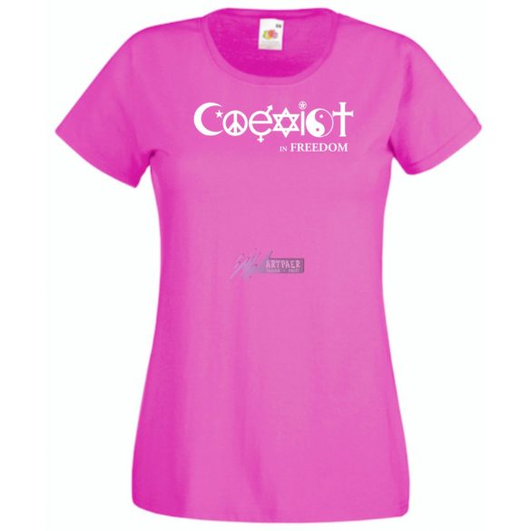 Coexist - Együtt szabadon női rövid ujjú póló