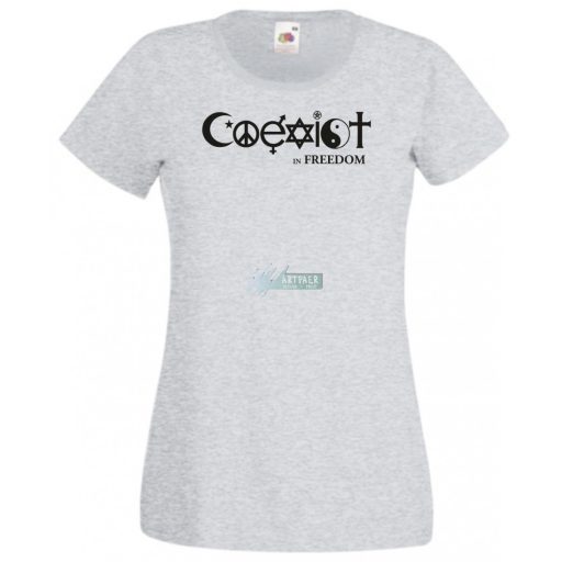 Coexist - Együtt szabadon női rövid ujjú póló