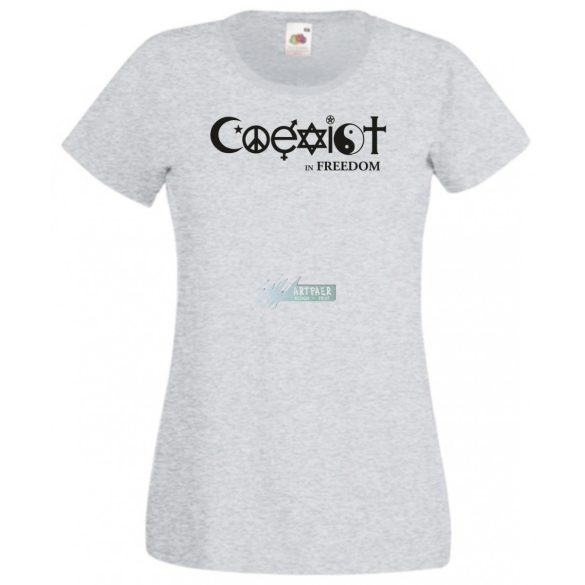 Coexist - Együtt szabadon női rövid ujjú póló