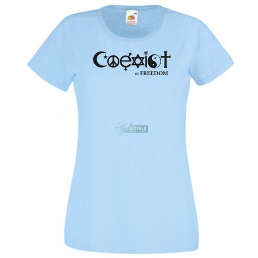 Coexist - Együtt szabadon női rövid ujjú póló