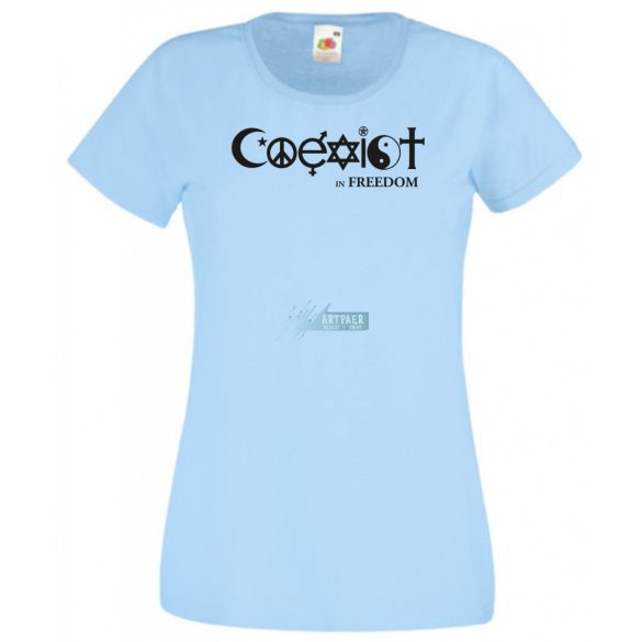 Coexist - Együtt szabadon női rövid ujjú póló
